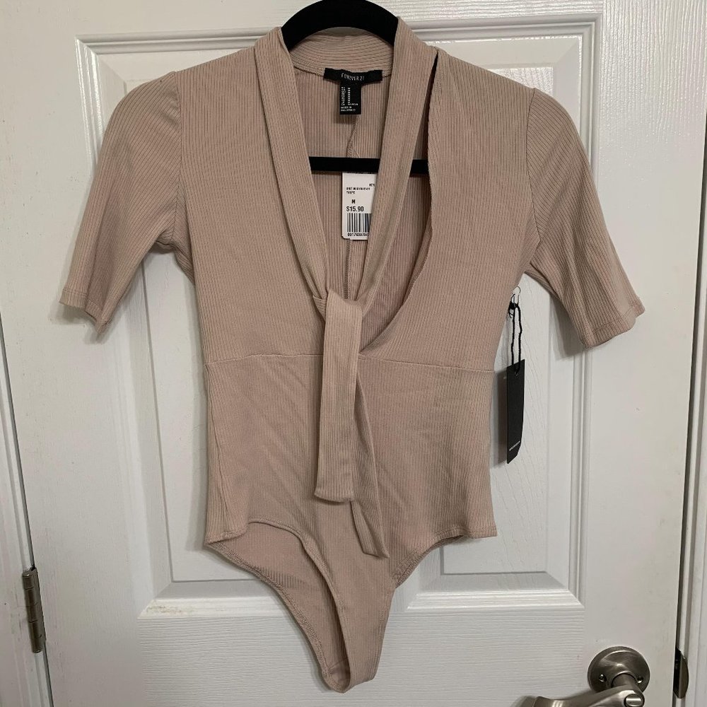 Forever 21 bodysuit dusty pink